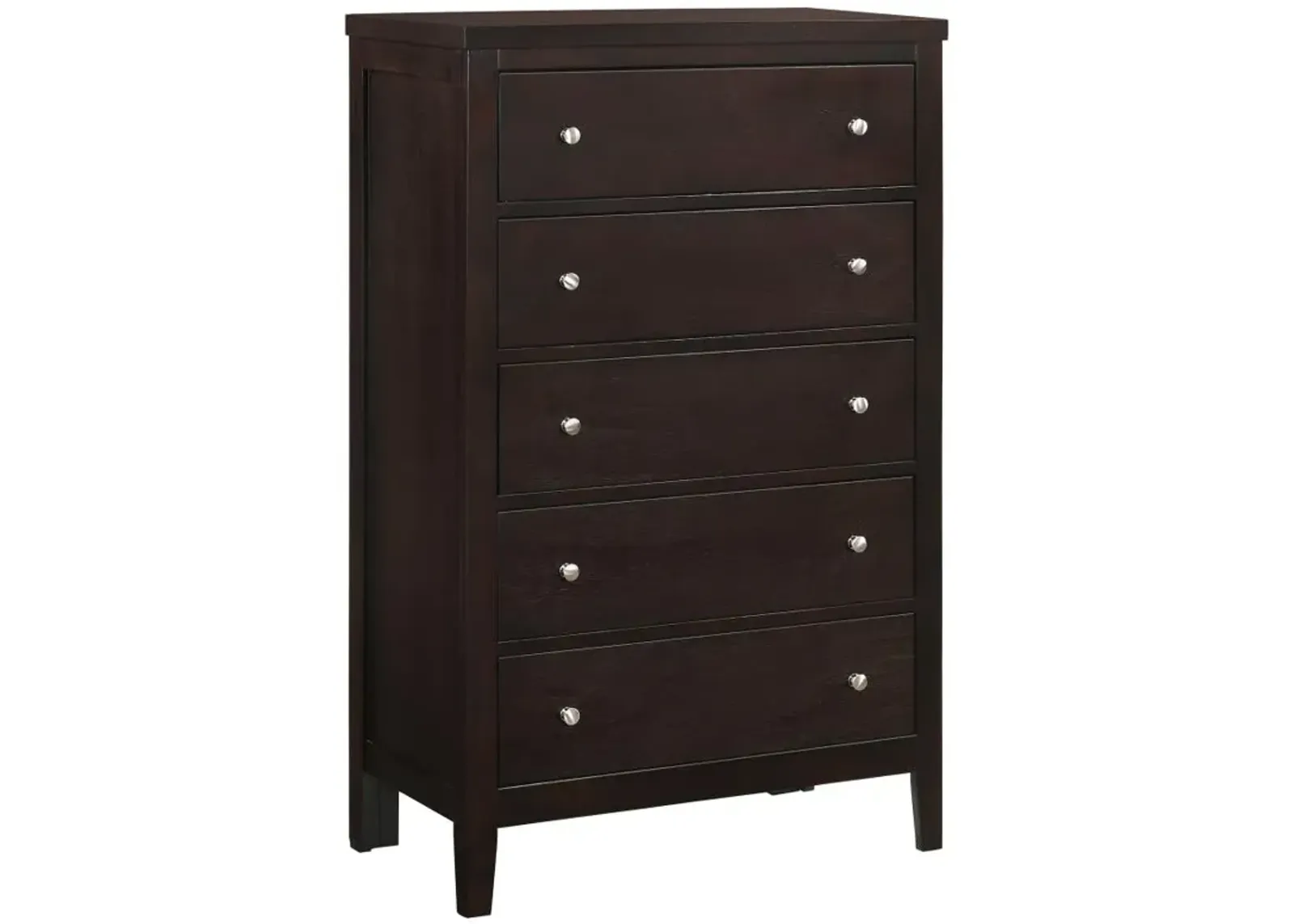 Carlton 5-drawer Rectangular Chest Cappuccino