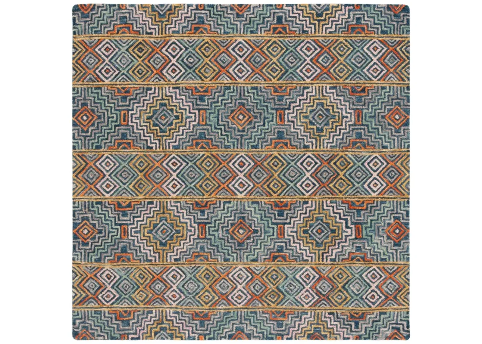 ASPEN 273 BLUE  4' x 4' Square Square Rug