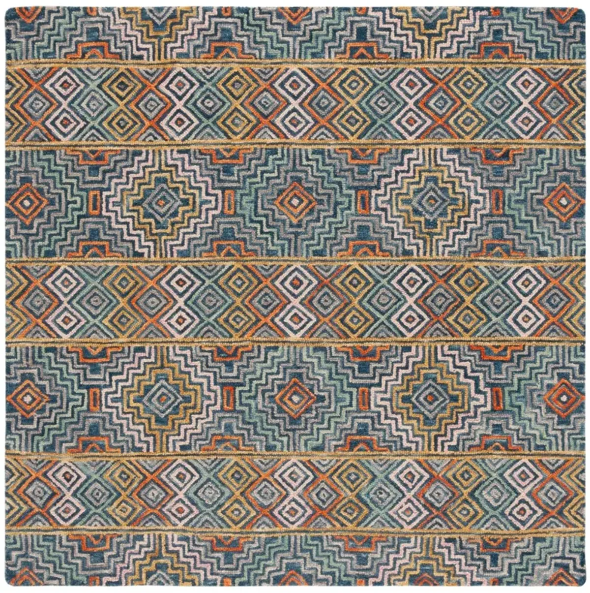 ASPEN 273 BLUE  4' x 4' Square Square Rug