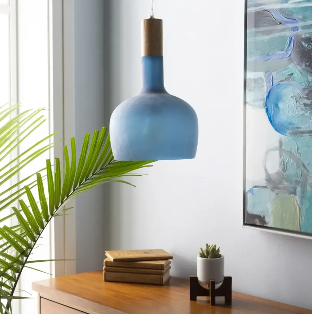 Storey STY-006 9"L x 9"W x 14"H Pendant