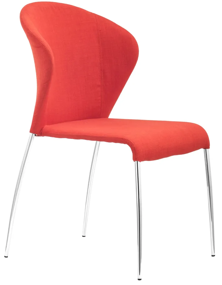 Oulu Dining Chair (Set of 4) Tangerine