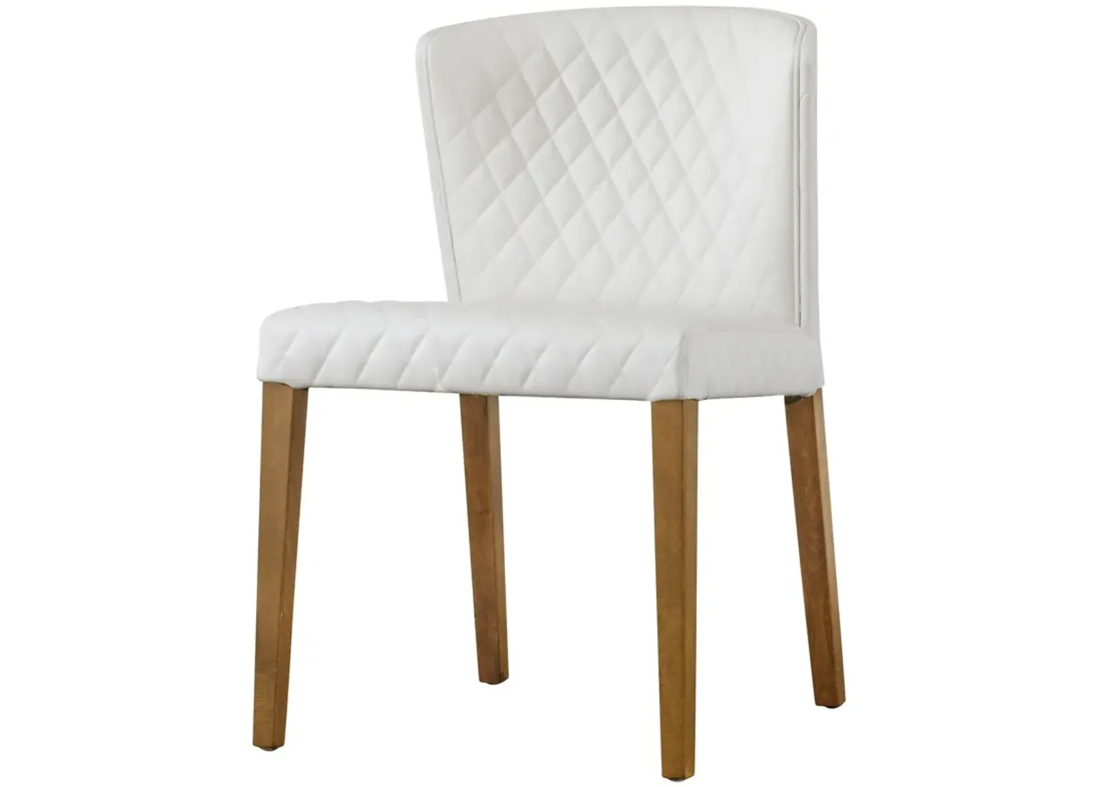 Diamond Stitching Pu Dining Side Chair - Set of 2