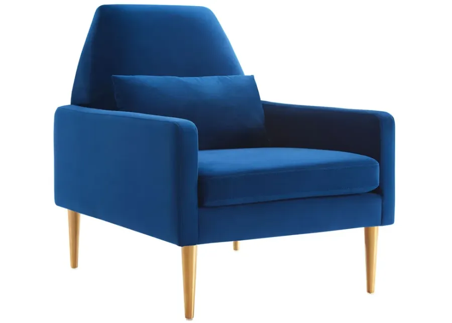 Liliana Performance Velvet Armchair