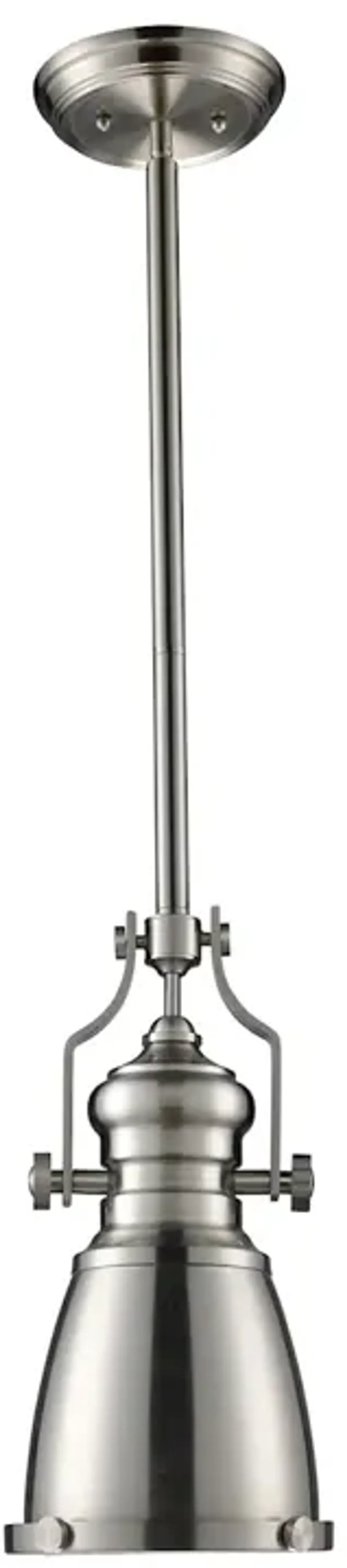 Chadwick 7.5" Wide 1-Light Mini Pendant - Satin Nickel