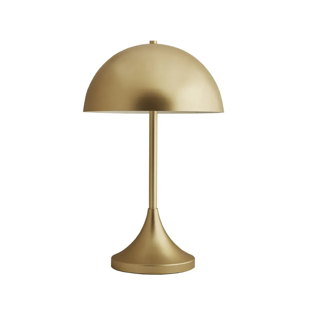 INK+IVY Bryson Gold Dome-Shaped 2-Light Metal Table Lamp