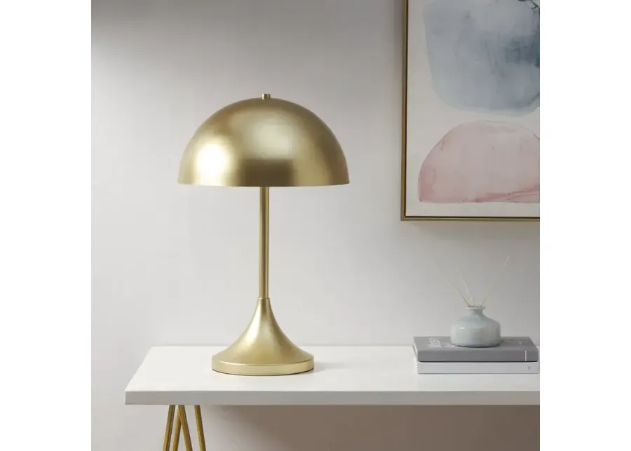 INK+IVY Bryson Gold Dome-Shaped 2-Light Metal Table Lamp