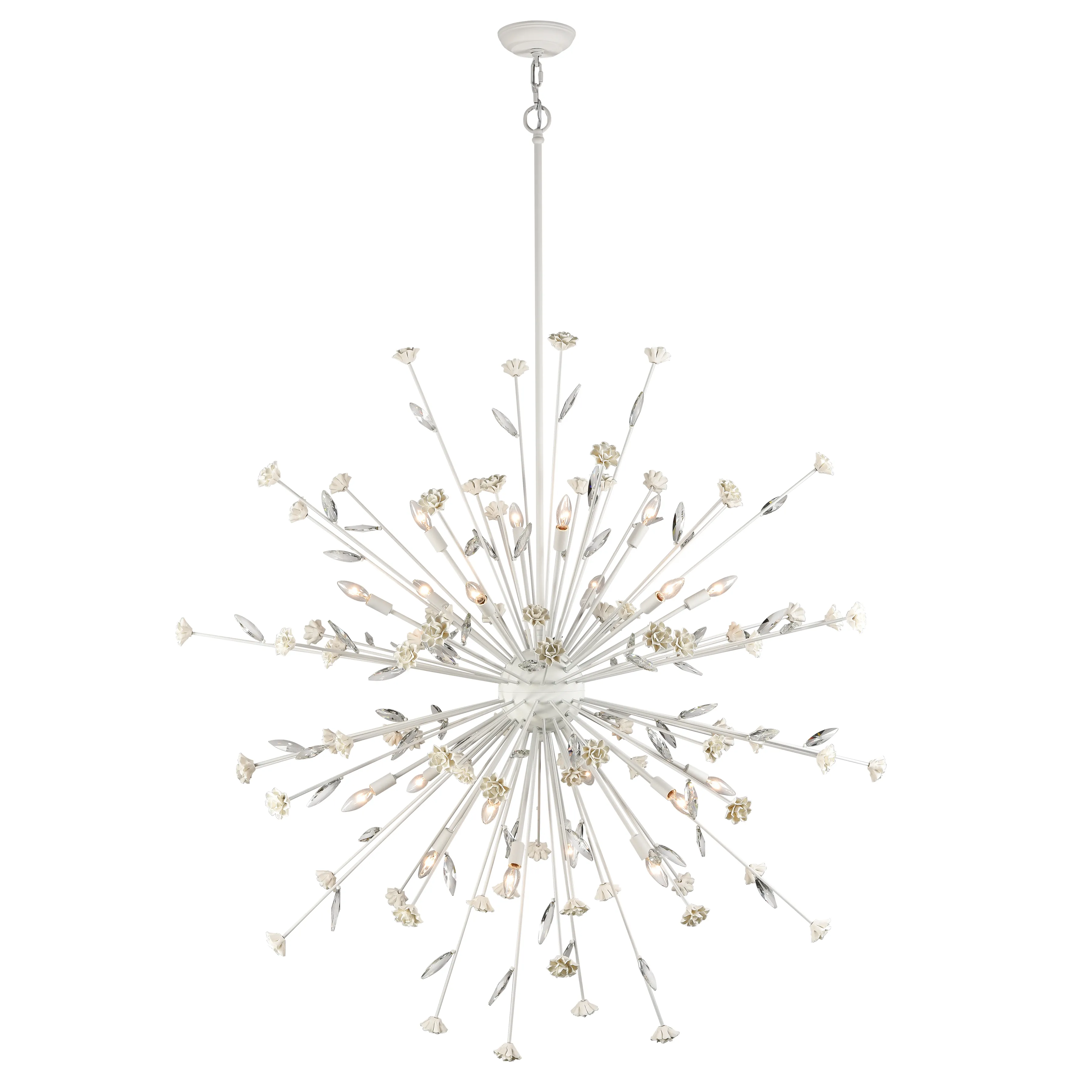 Adelaide 59.5'' Wide 20-Light Chandelier - Textured White