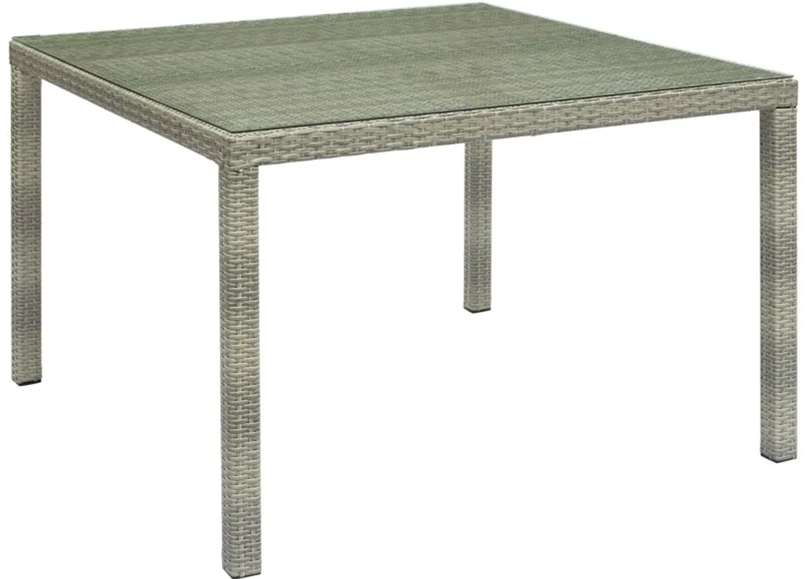 Conduit 47" Square Outdoor Patio Wicker Rattan Table