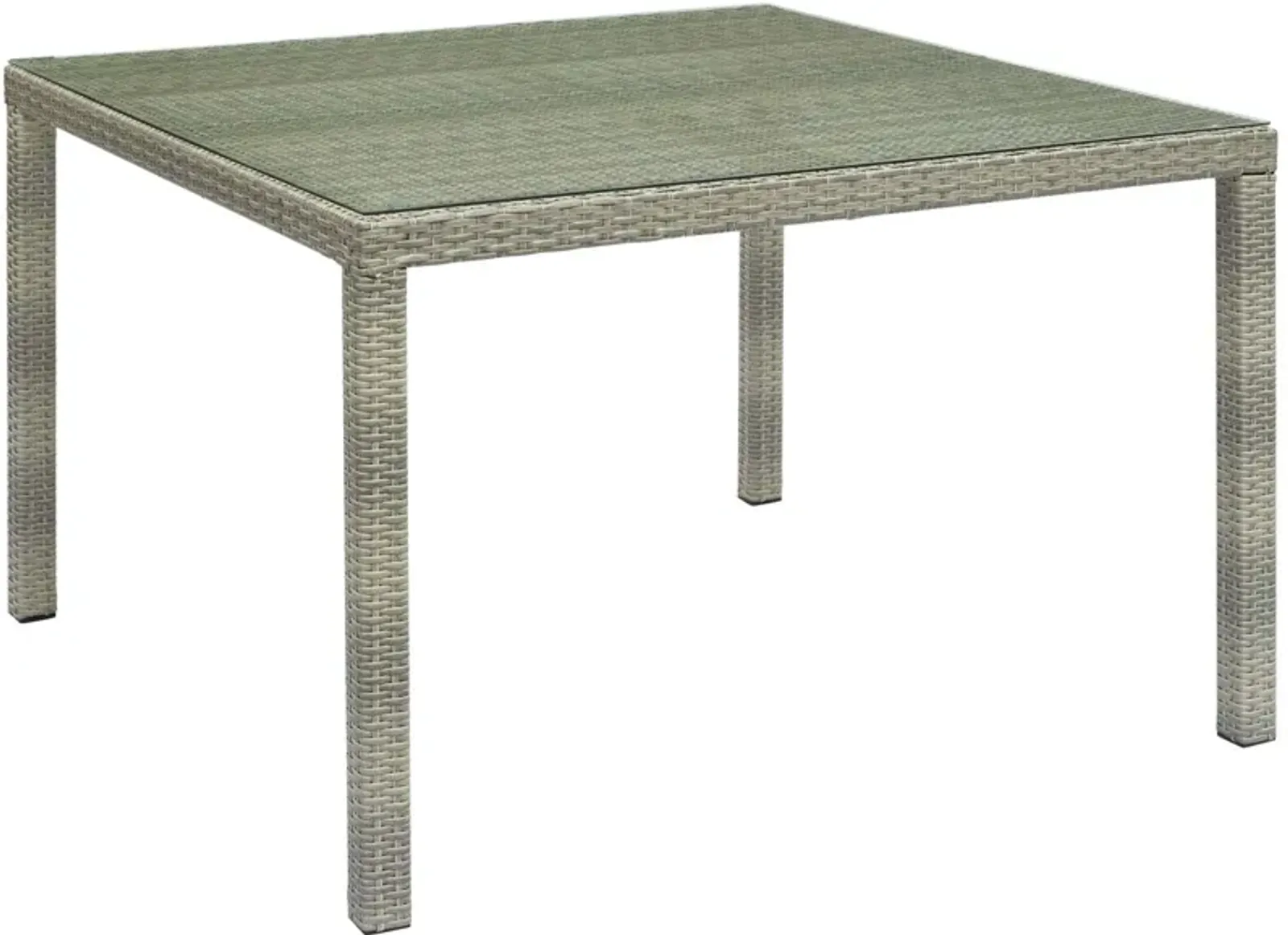 Conduit 47" Square Outdoor Patio Wicker Rattan Table