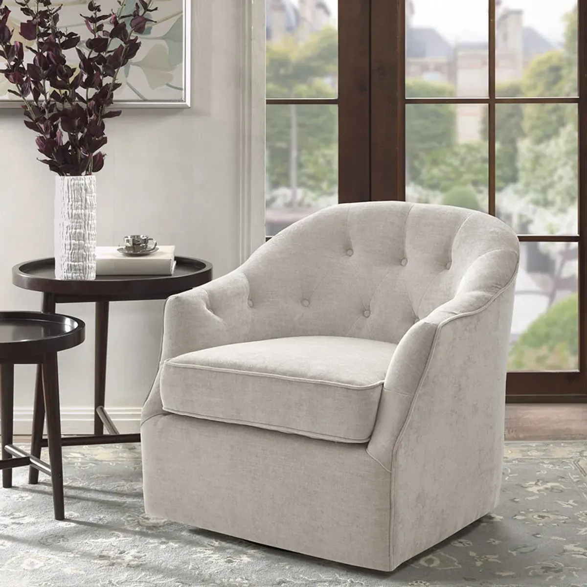 Madison Park Calvin Natural Swivel