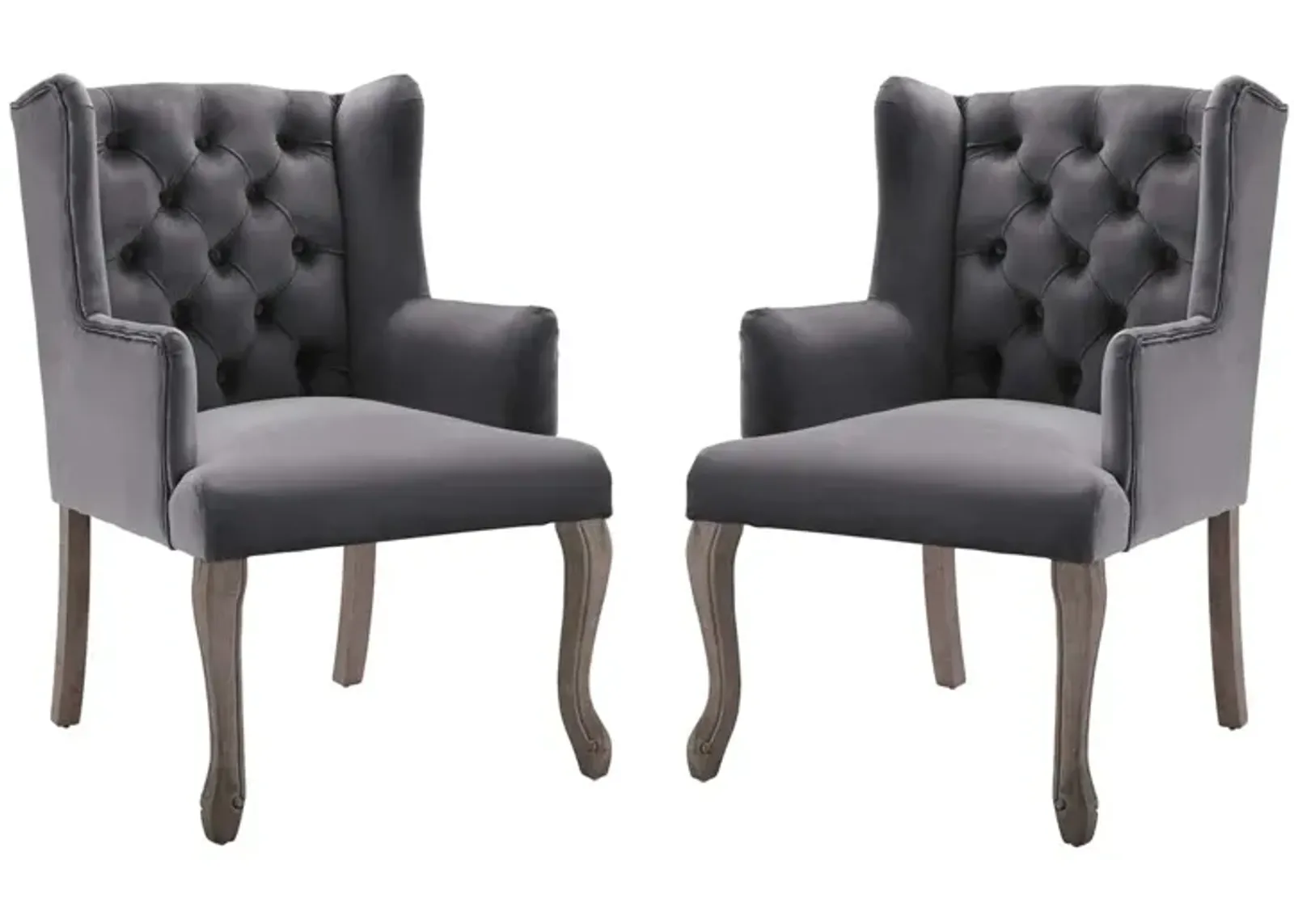 Realm Armchair Performance Velvet Set of 2