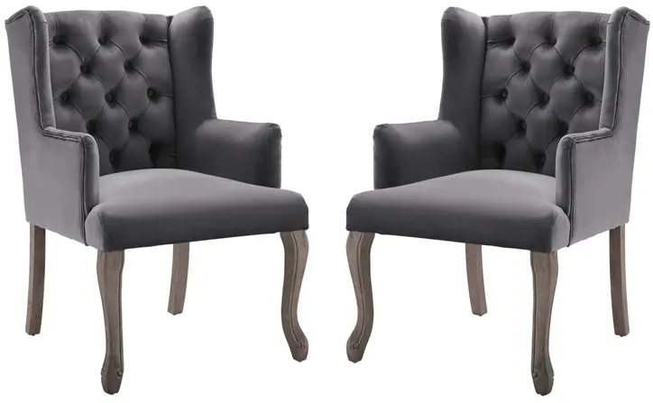 Realm Armchair Performance Velvet Set of 2