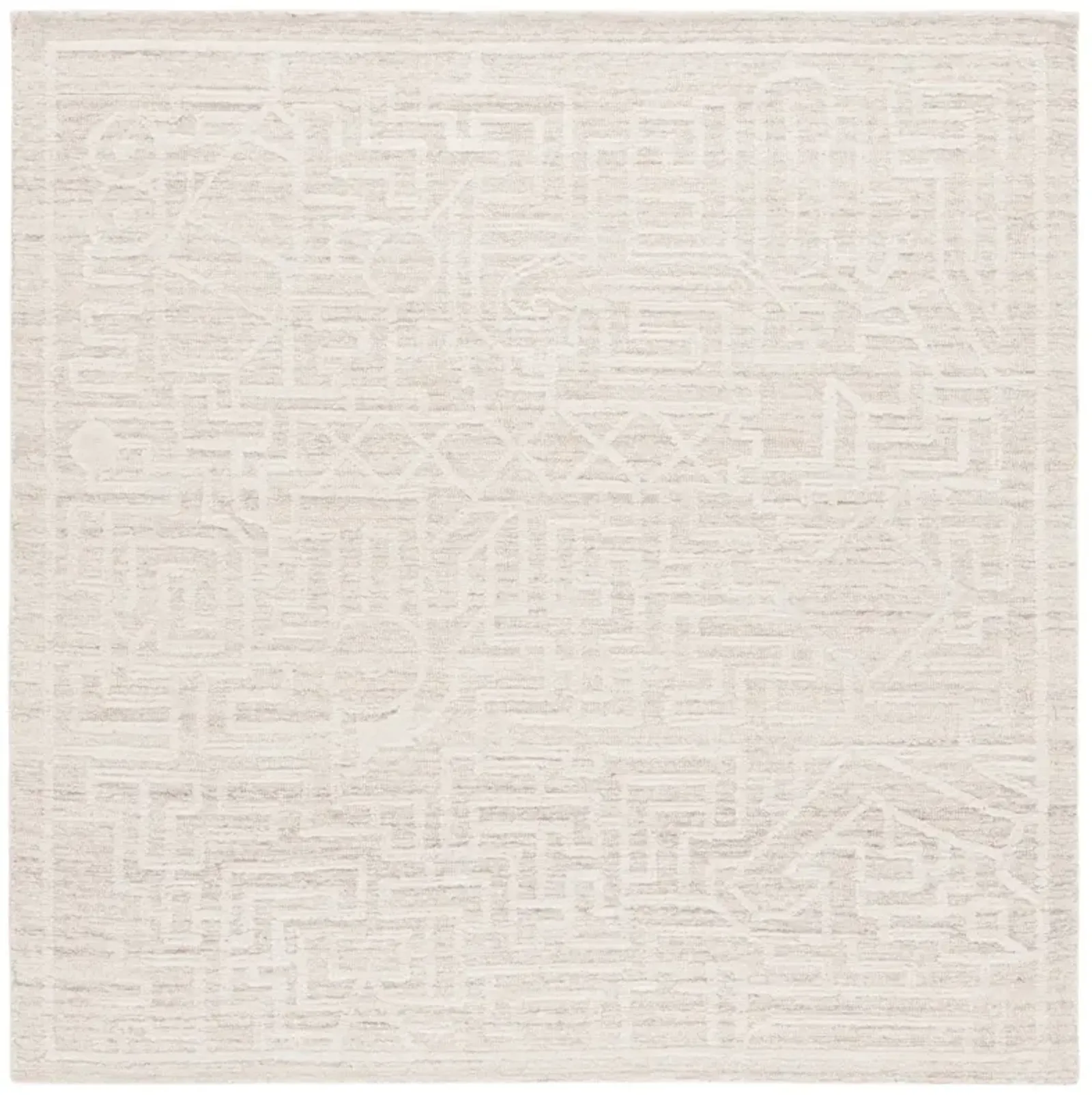 ABSTRACT 462 BEIGE  6' x 6' Square Square Rug