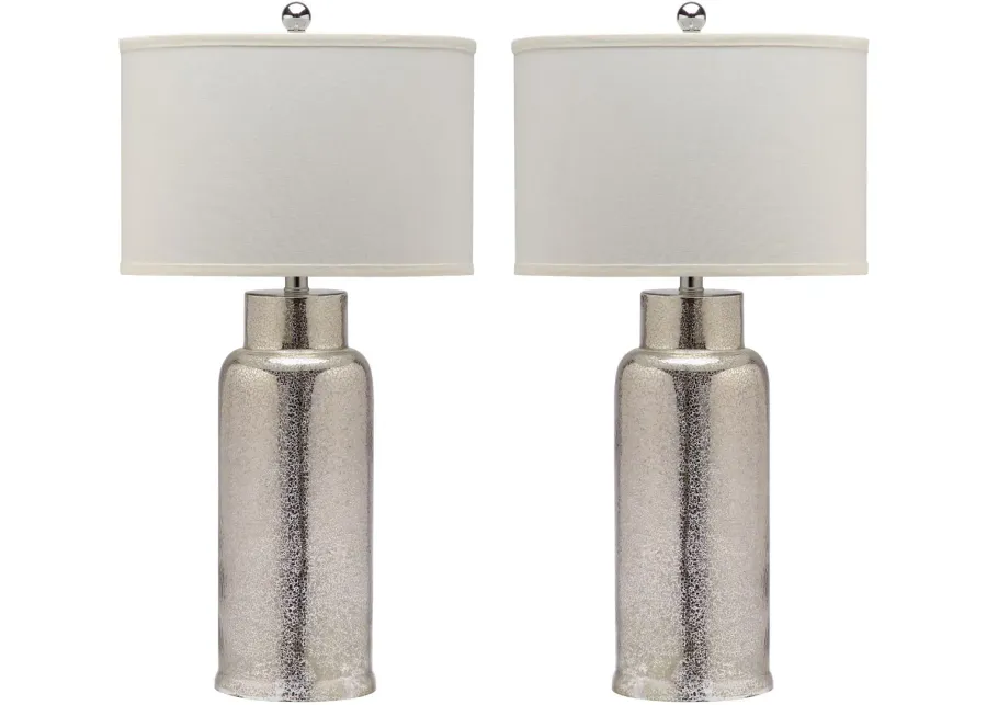 Bottle 29-Inch H Glass Table Lamp - Set of 2