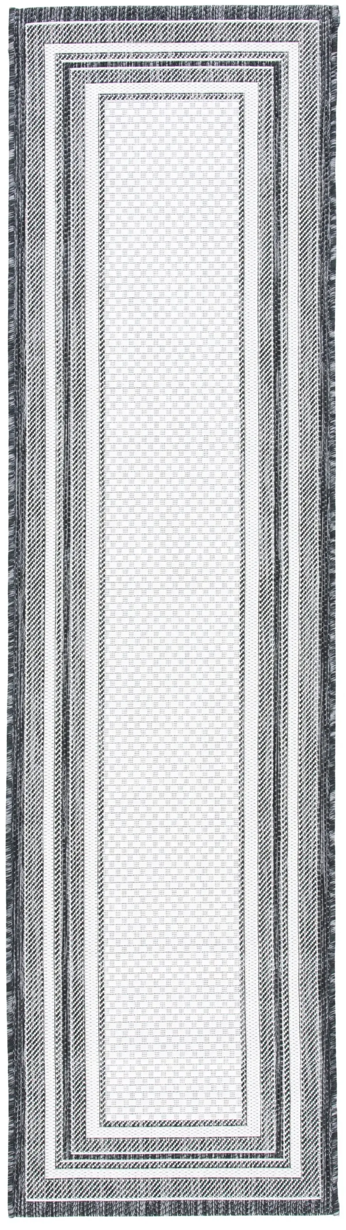 COURTYARD 8475 IVORY  2'-3' x 16' Runner Rug