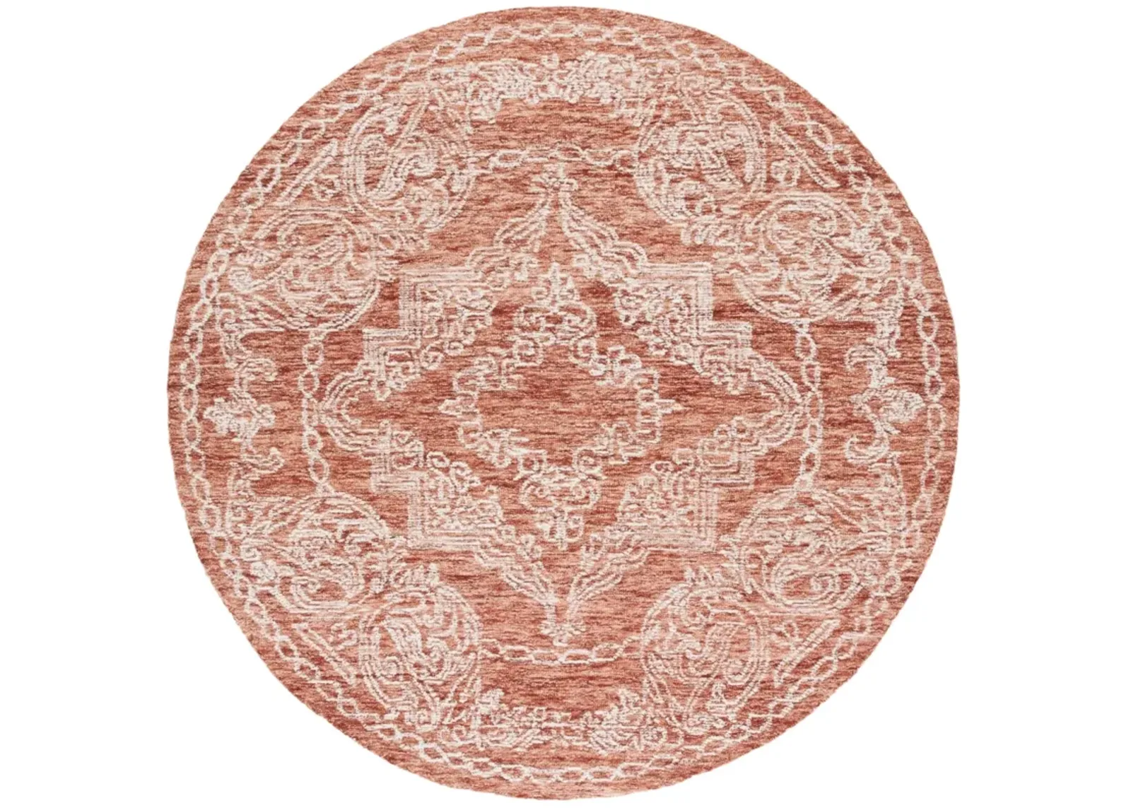 METRO 575 RUST  6' x 6' Round Round Rug