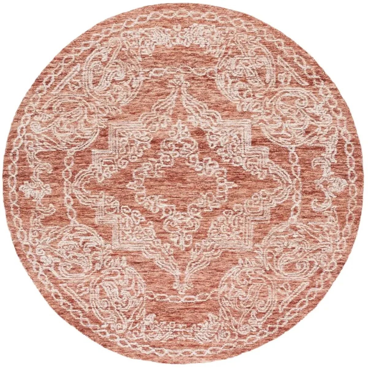 METRO 575 RUST  6' x 6' Round Round Rug