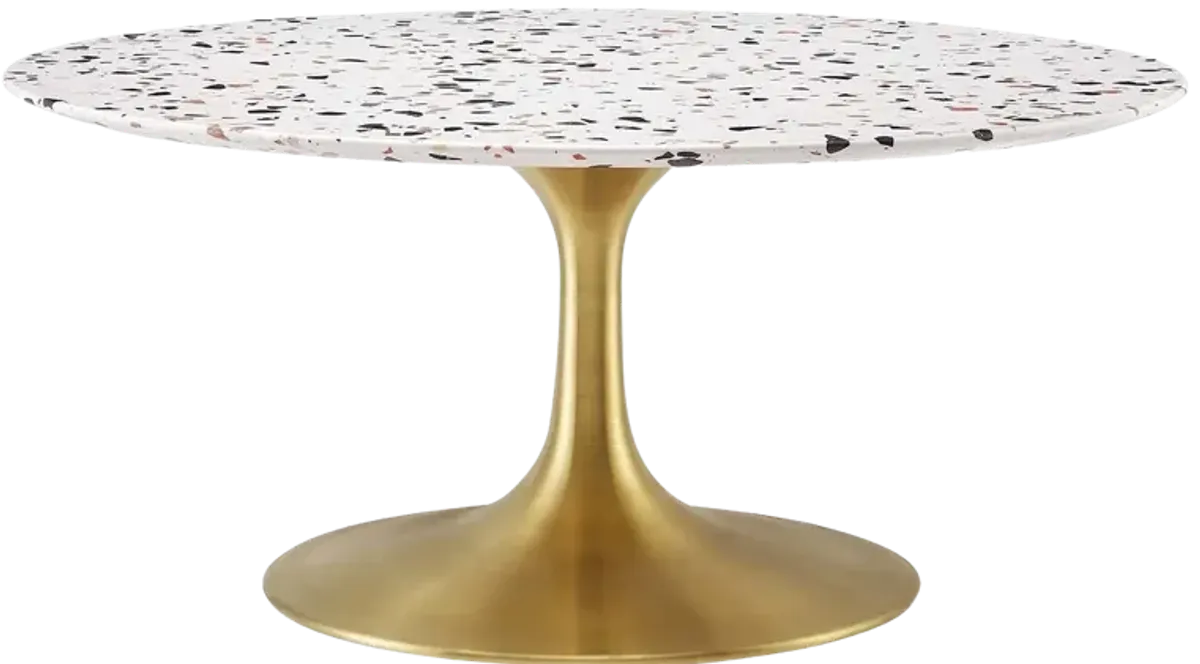 Lippa 36" Round Terrazzo Coffee Table