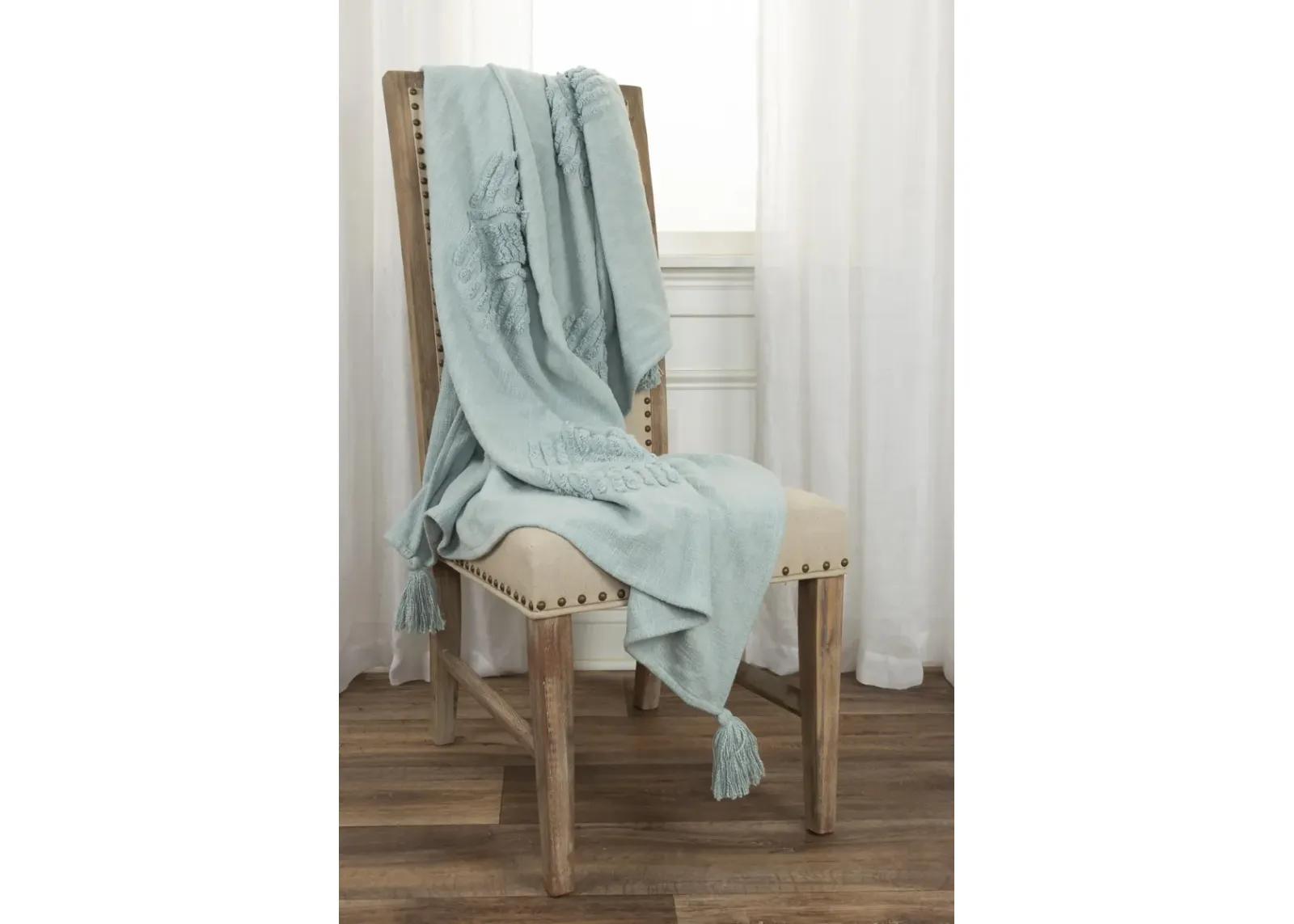 Ikat Aqua Throw