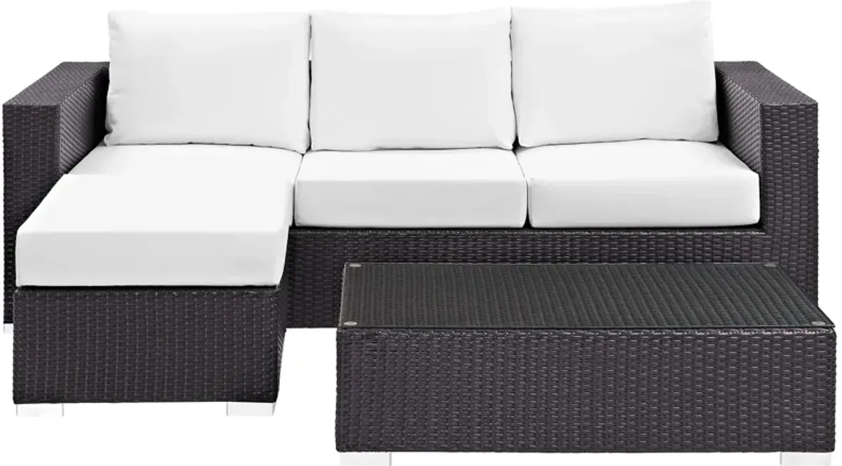 Convene 3 Piece Outdoor Patio Sofa Set