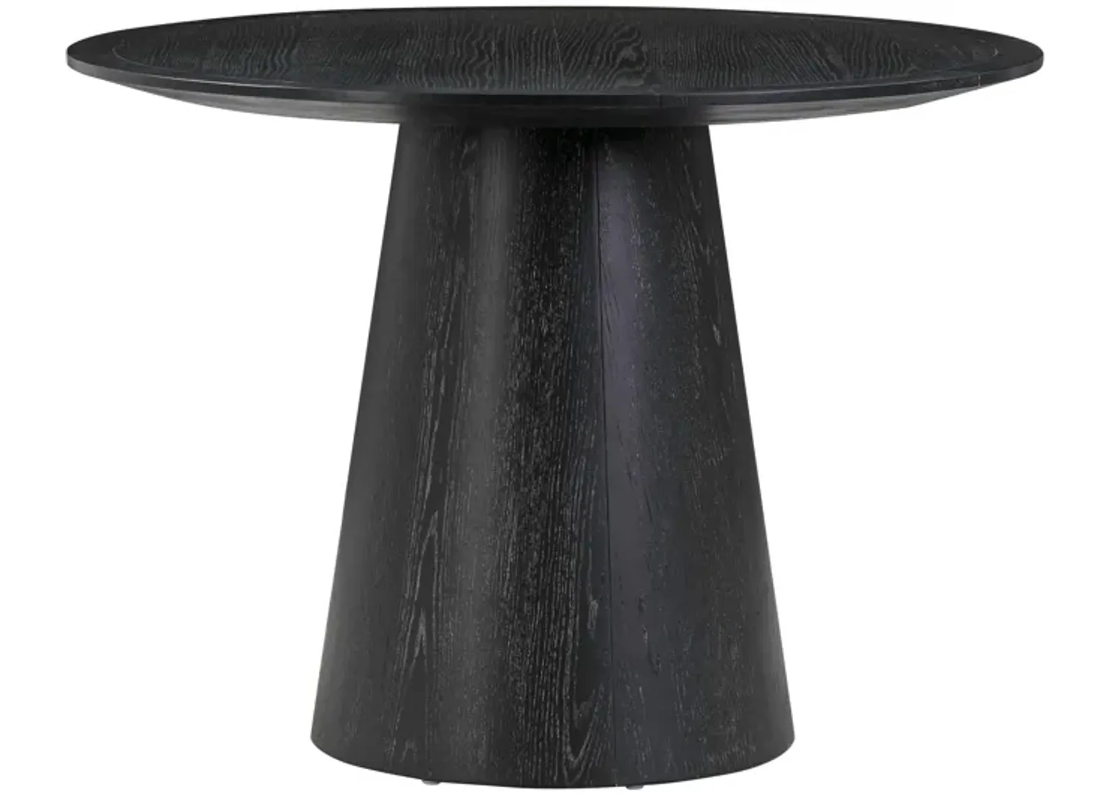 Sahara Black Oak Round Dining Table