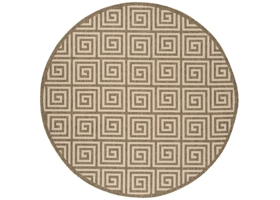 LINDEN 129 Collection LND129C-6R Cream / Beige 6'-7" X 6'-7" Round