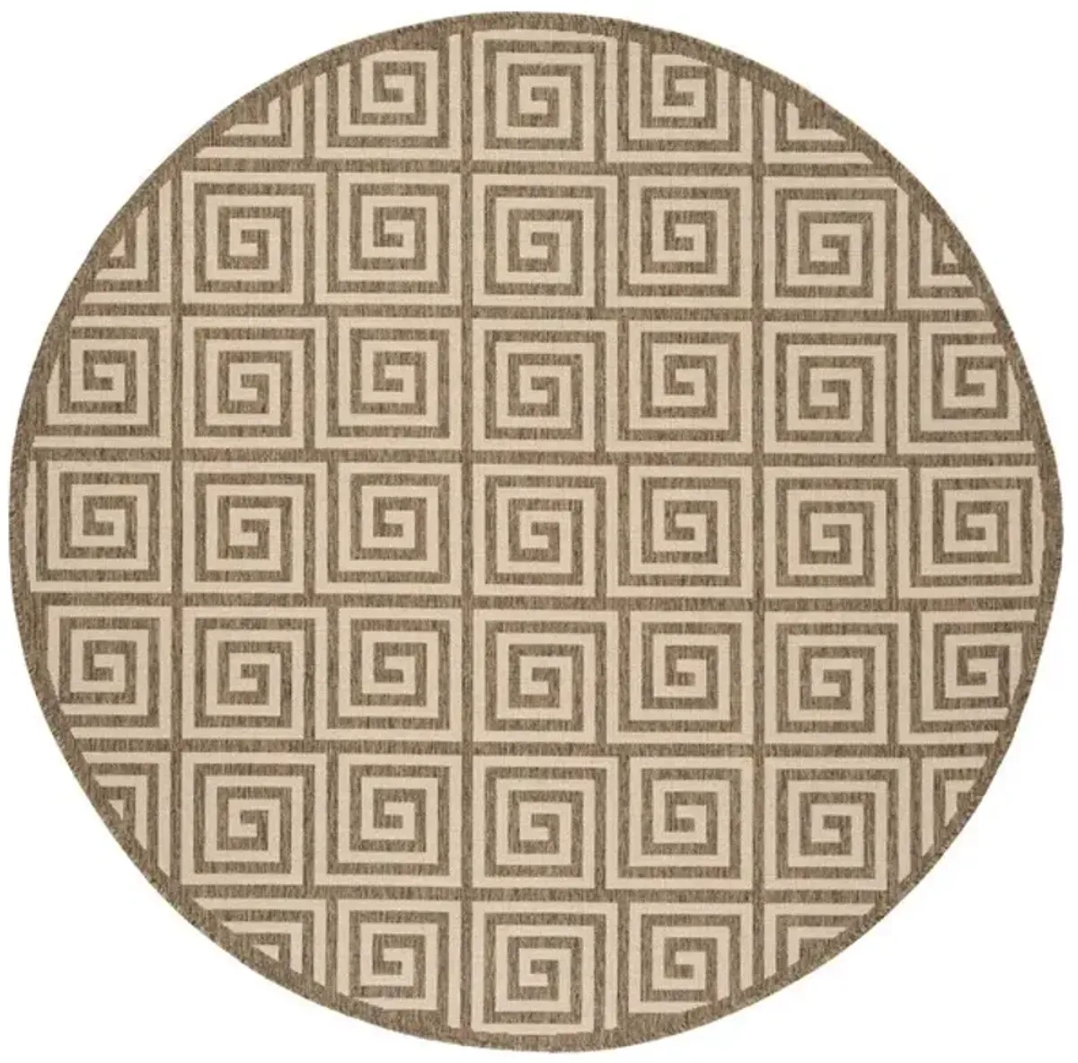 LINDEN 129 Collection LND129C-6R Cream / Beige 6'-7" X 6'-7" Round