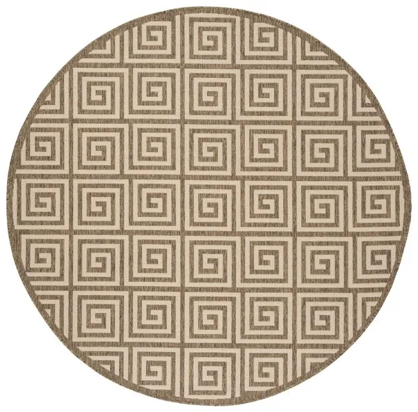 LINDEN 129 Collection LND129C-6R Cream / Beige 6'-7" X 6'-7" Round