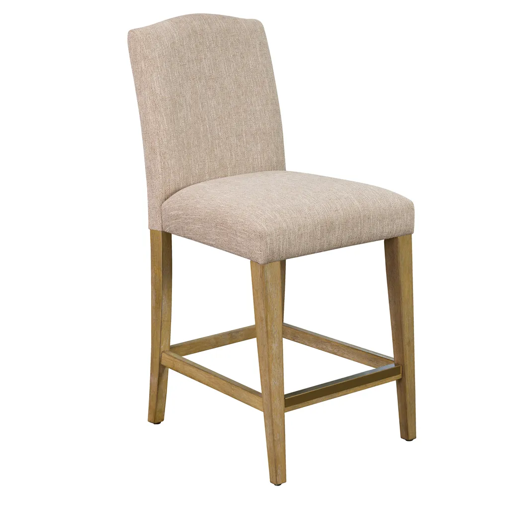 Martha Stewart Connor Tan Upholstered Counter stool 25"H