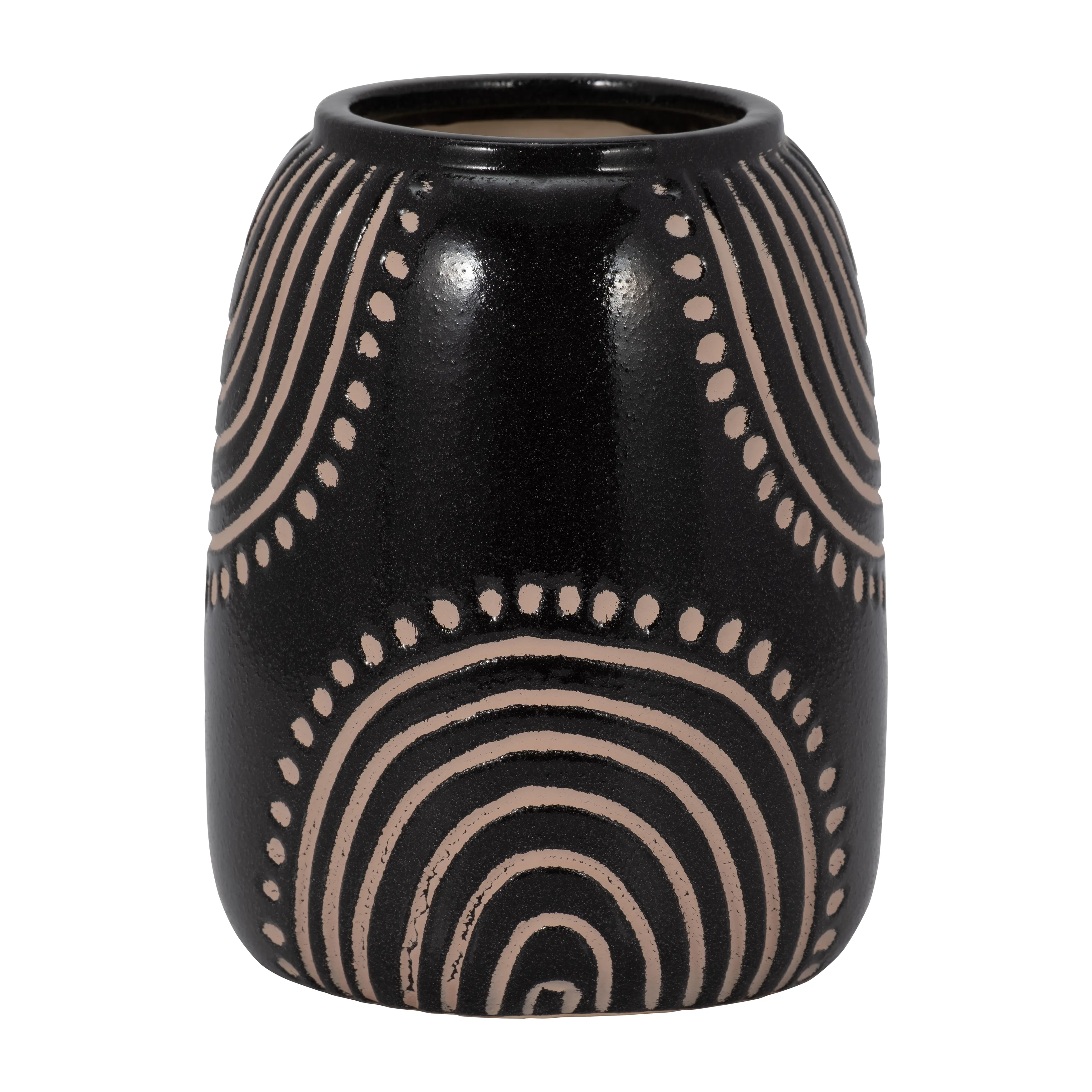 Cer Tribal Arch Vase