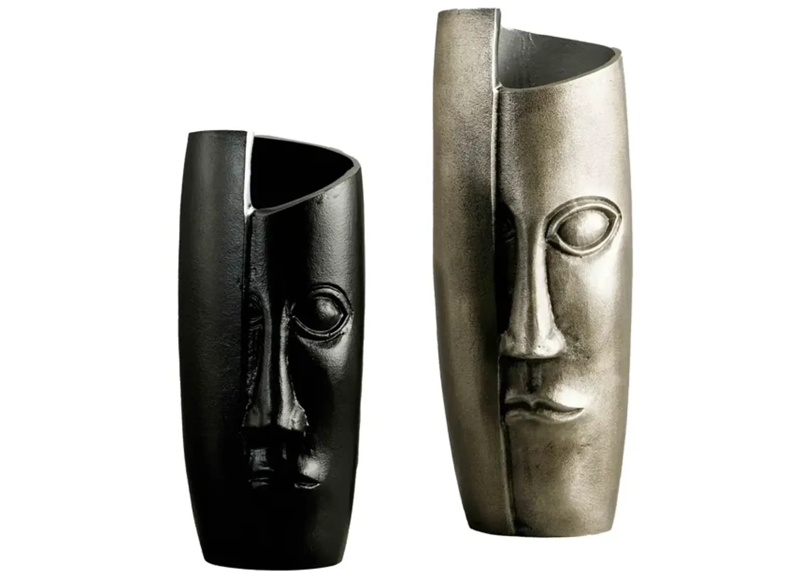 Breeze Masquerade Vase - Small Polished Black