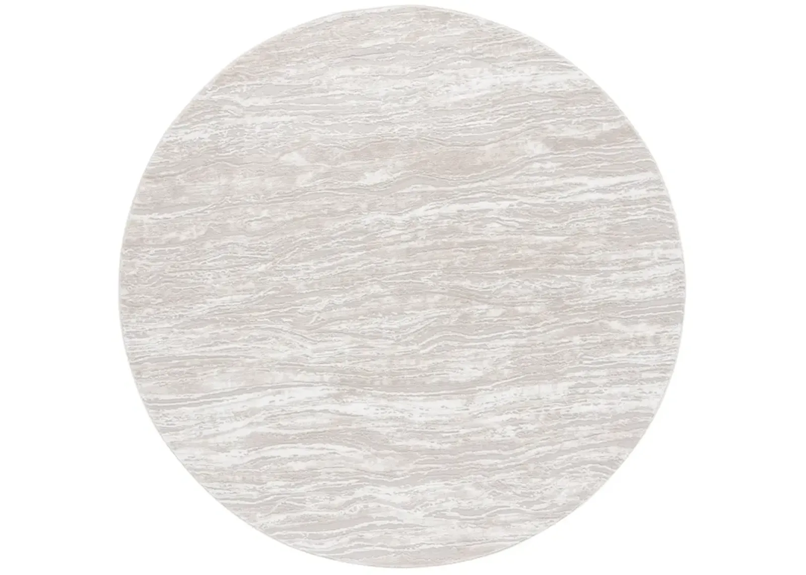 CARTER 202 IVORY  6'-7' x 6'-7' Round Round Rug