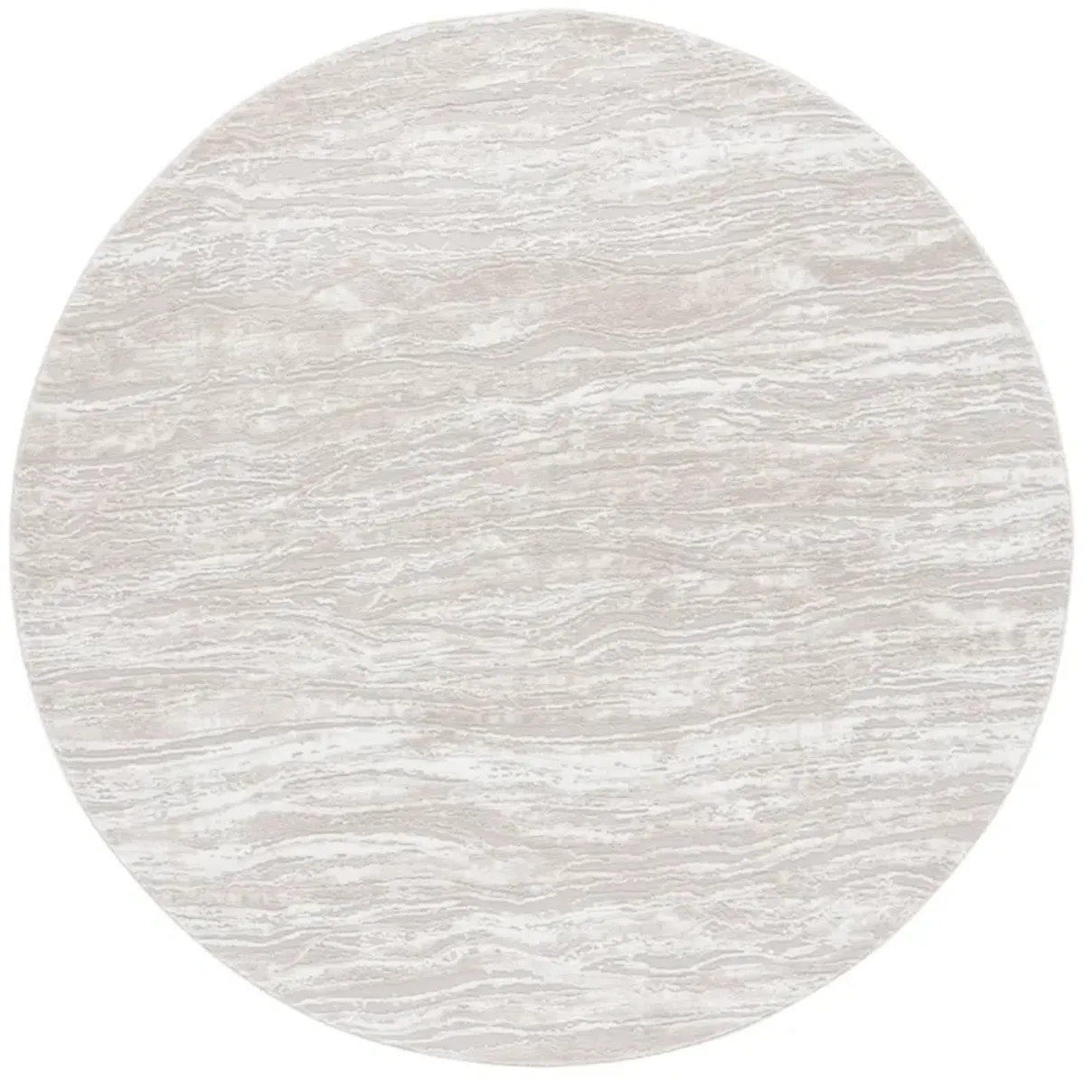 CARTER 202 IVORY  6'-7' x 6'-7' Round Round Rug