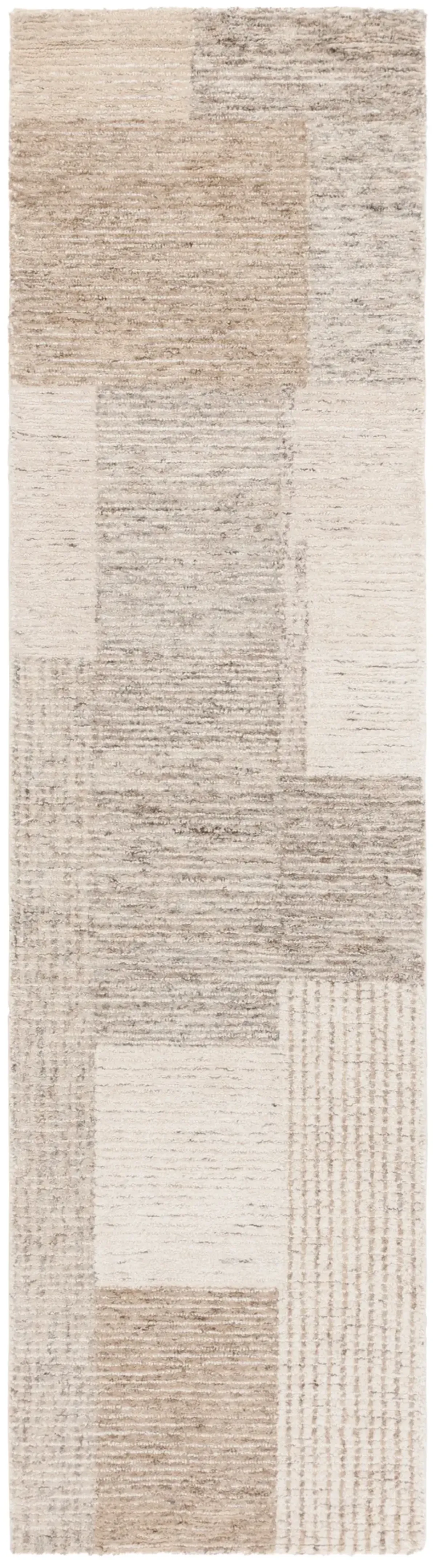 EBONY 922 IVORY  2'-3' x 9' Runner Rug