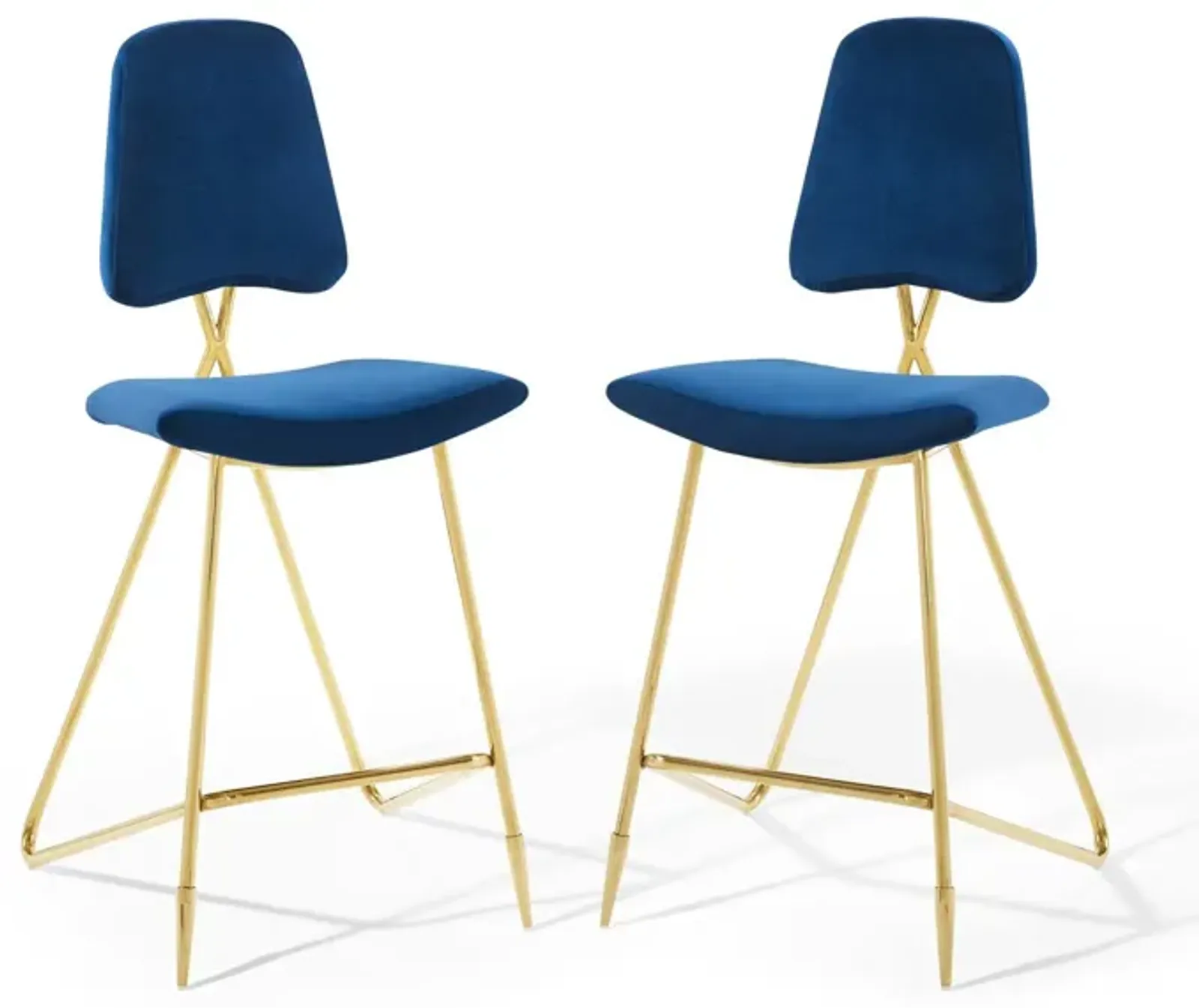 Ponder Bar Stool Performance Velvet Set of 2