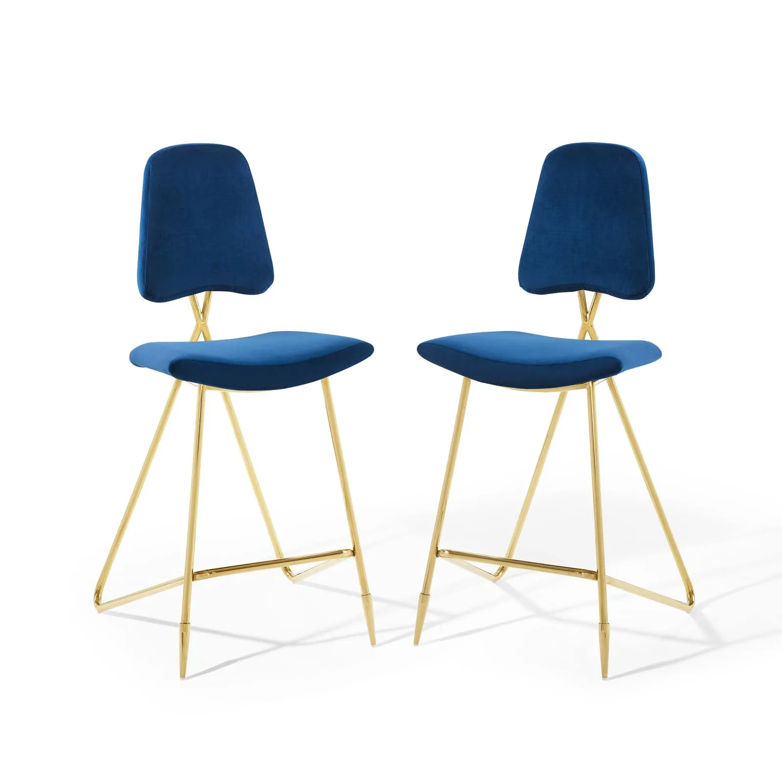 Ponder Bar Stool Performance Velvet Set of 2