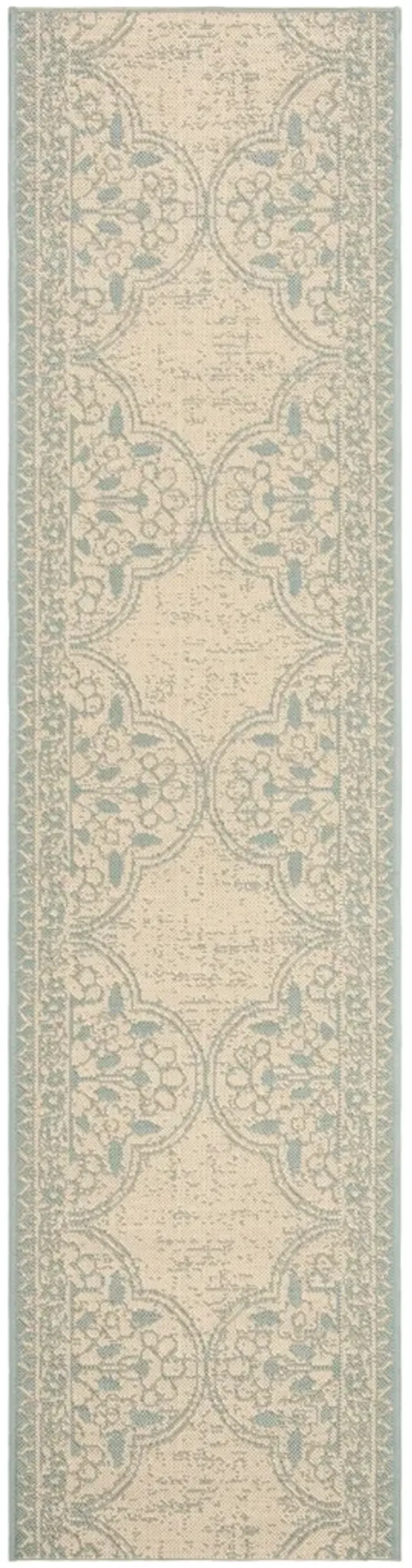 BEACH HOUSE 174 Blue 2'-2' X 6' Runner Rug