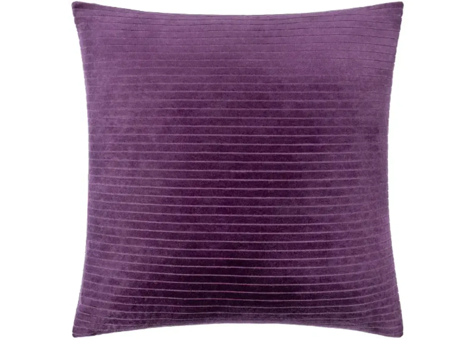 Cotton Velvet Stripes CV-091 18"L x 18"W Accent Pillow  - Down Insert