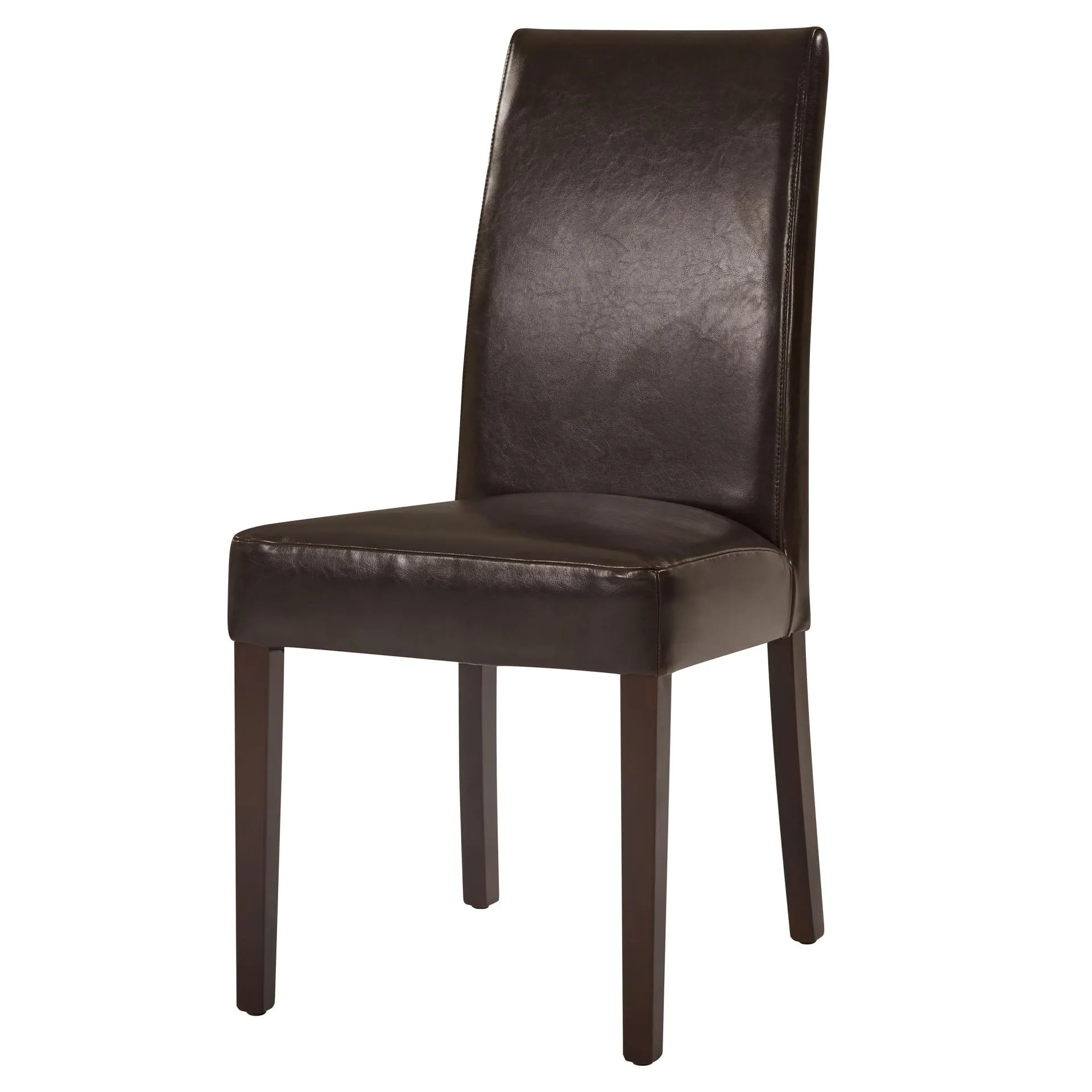 Hartford Leather Dining Side Chair, Brown (Set of 2)