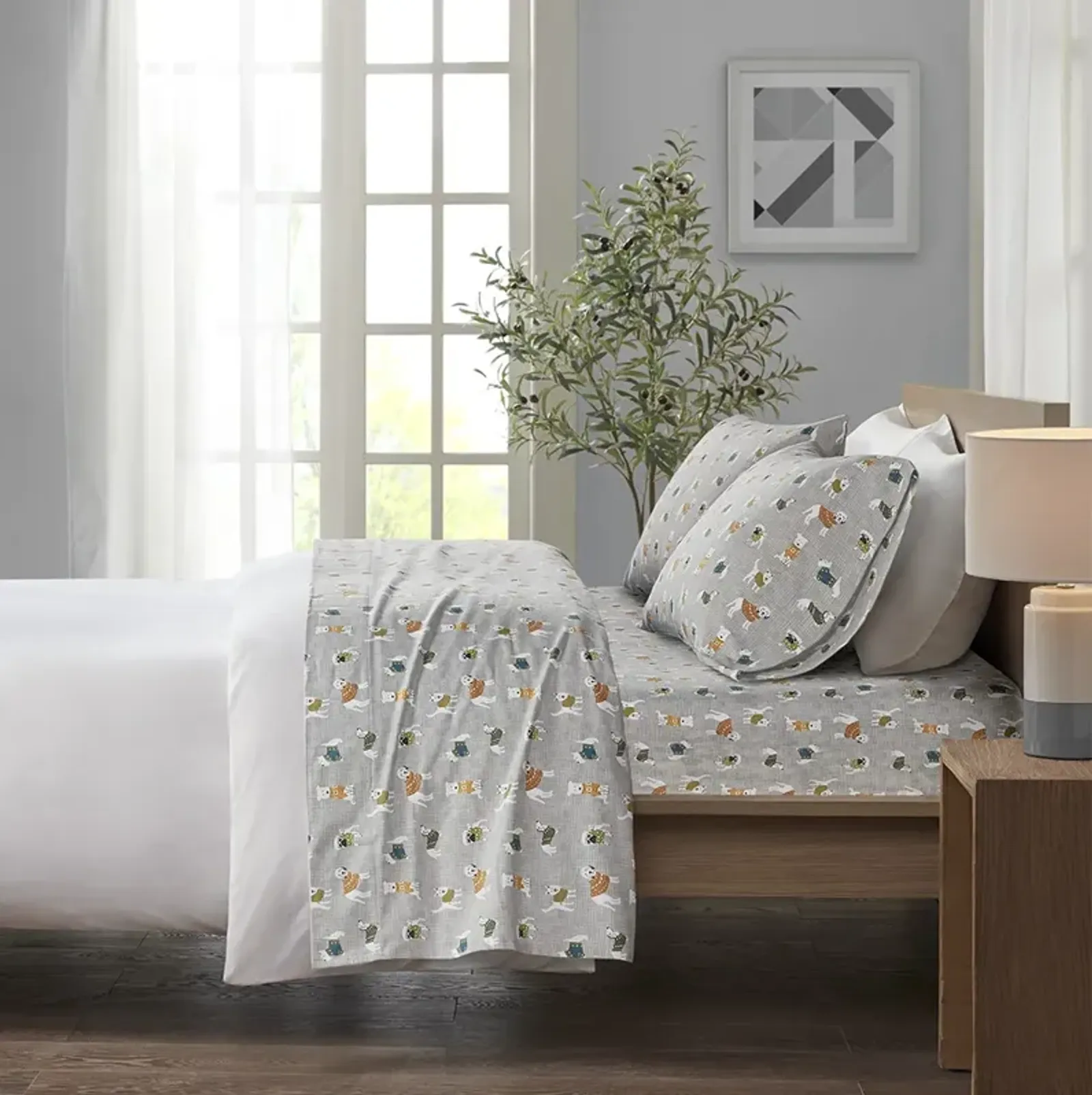 Cozy Flannel Printed Sheet Set