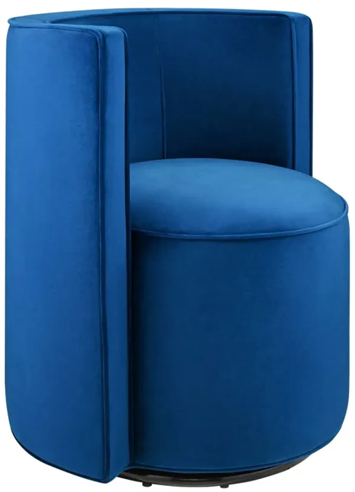 Della Performance Velvet Fabric Swivel Chair