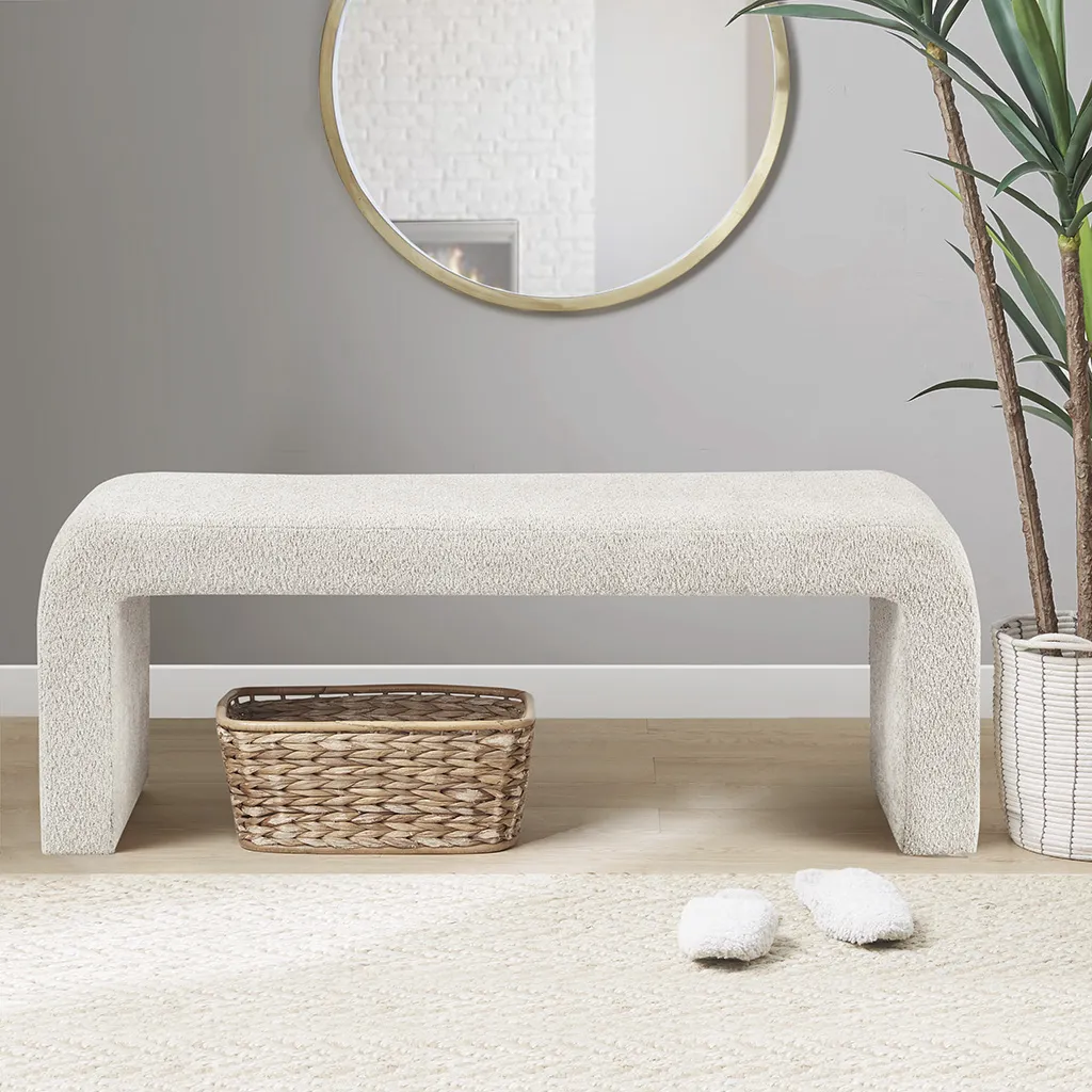 Boucle Waterfall Bench