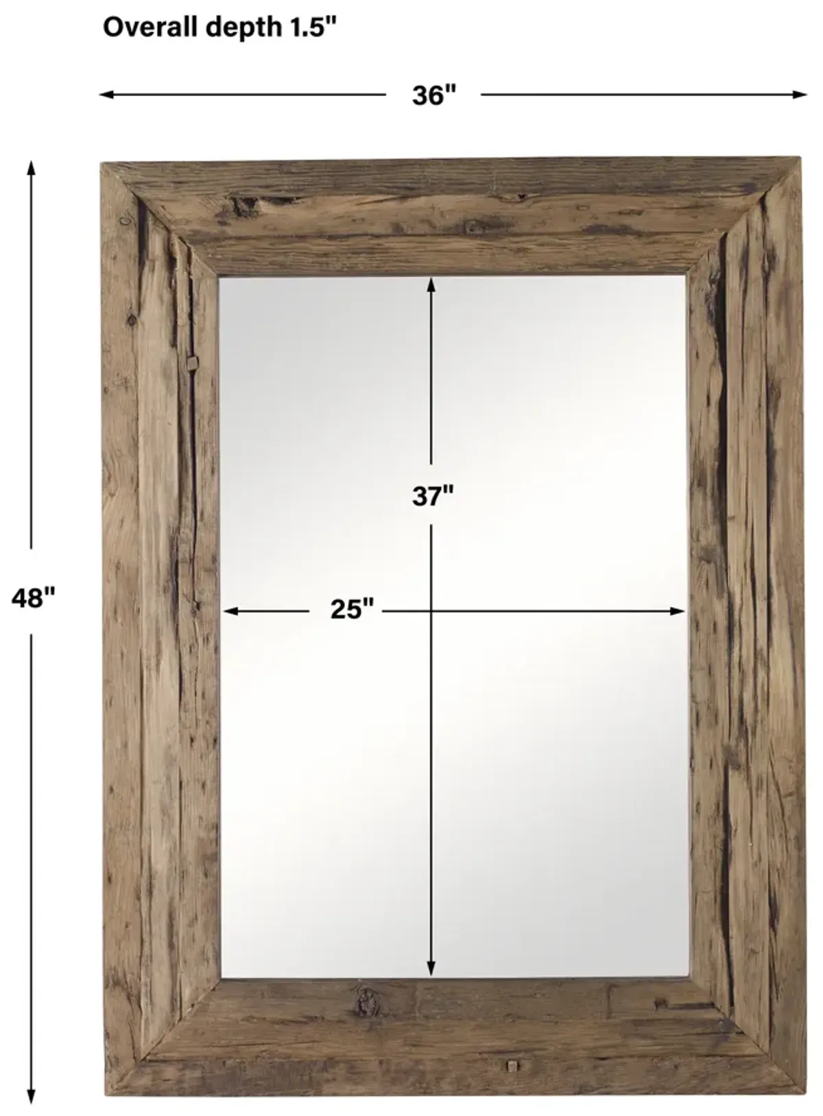 Rennick Rustic Wood Mirror