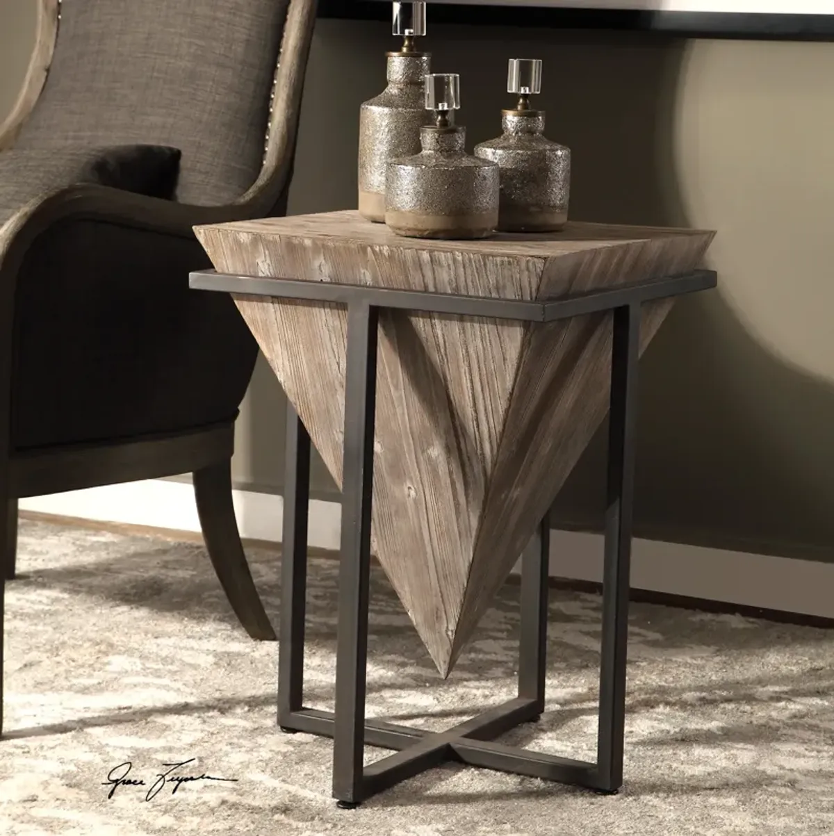 Bertrand Wood Accent Table