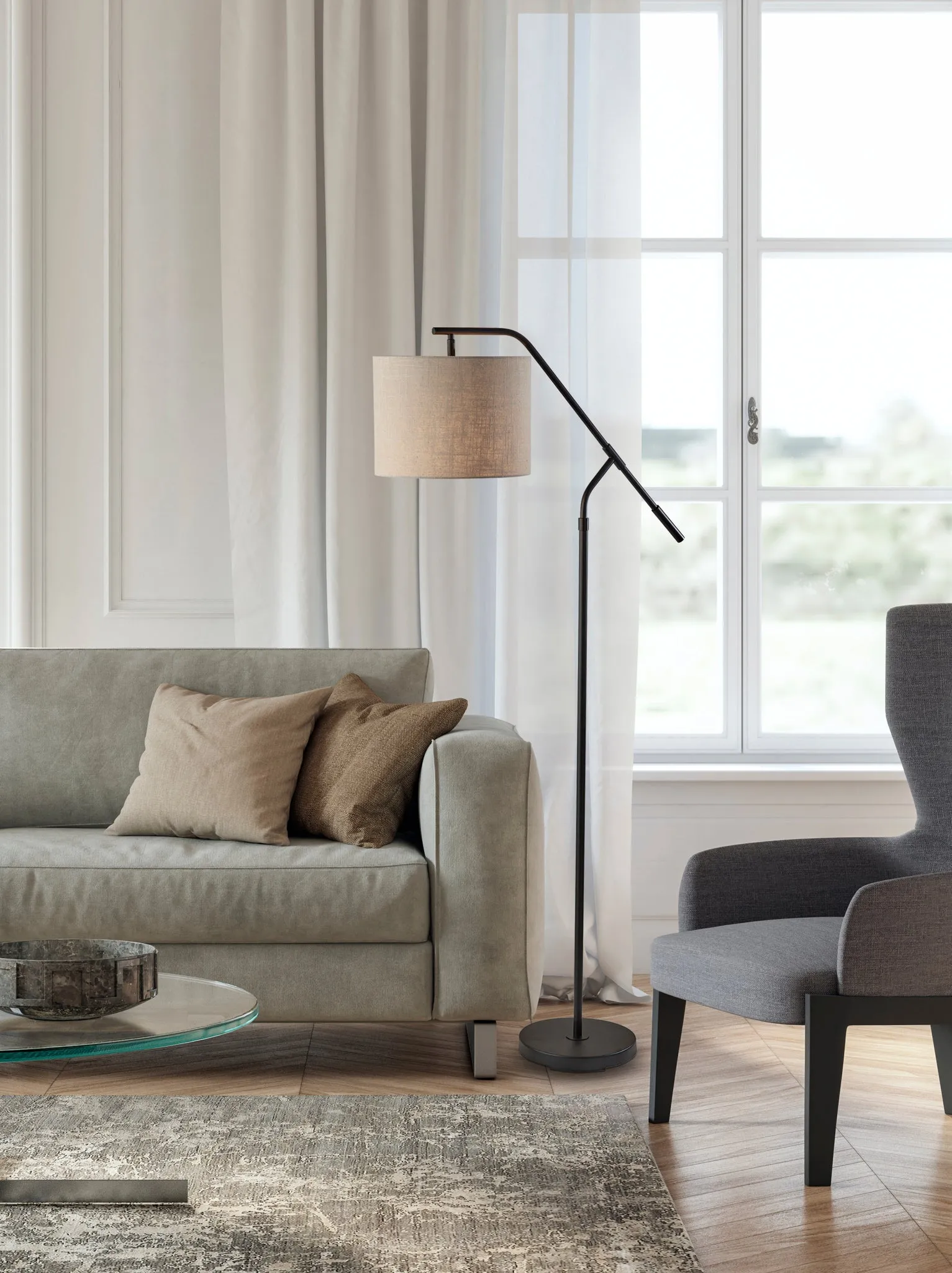 Milo Floor Lamp- Black