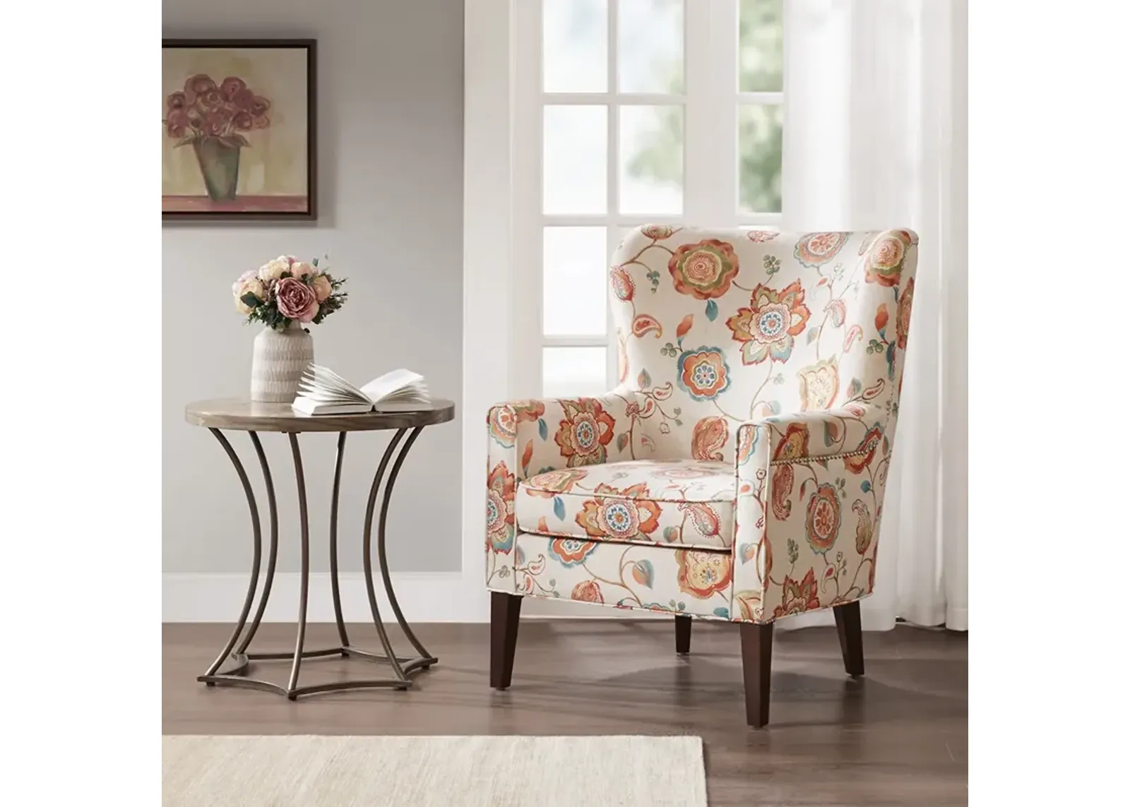 Madison Park Colette Cream Accent Chair