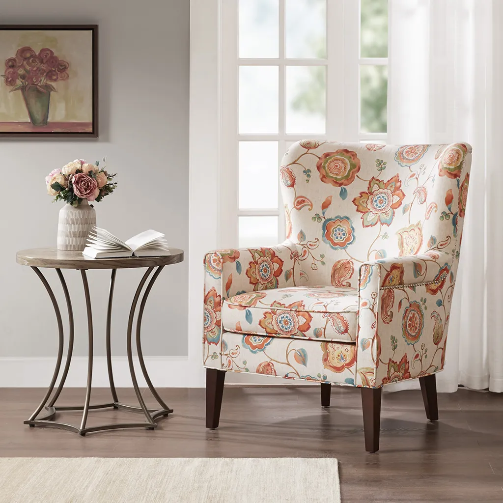 Madison Park Colette Cream Accent Chair