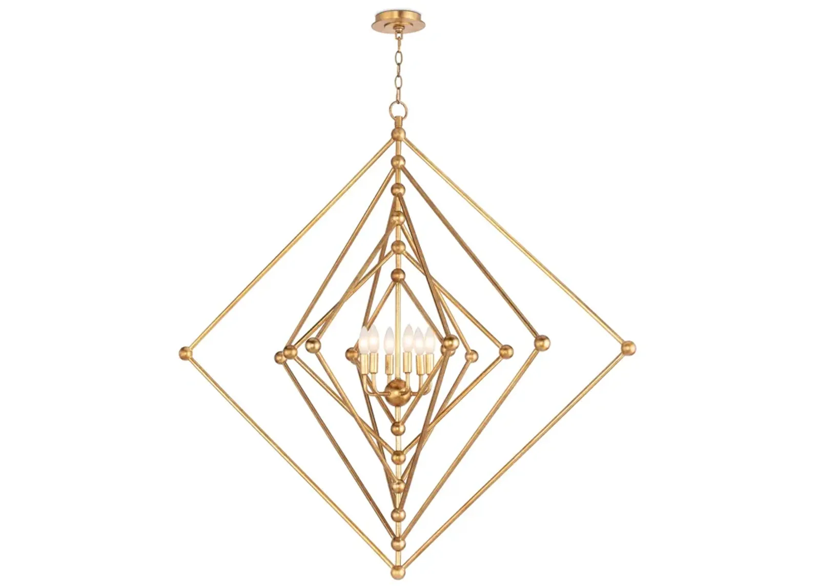 Southern Living Selena Square Large Chandelier 