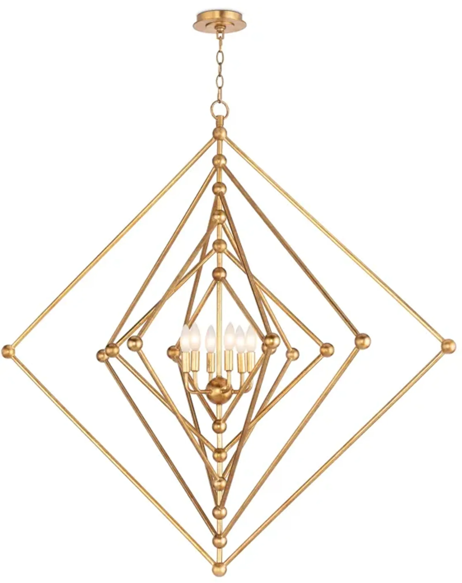 Southern Living Selena Square Large Chandelier 