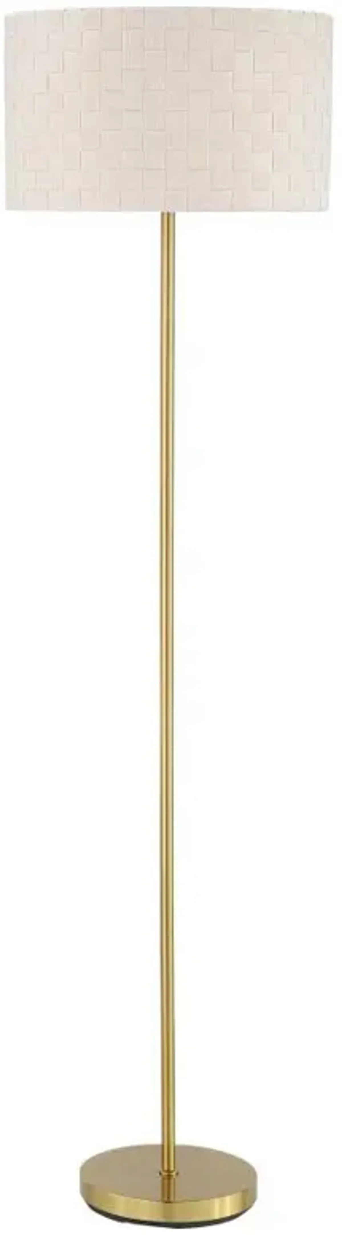 Ramiro Drum Shade Floor Lamp Gold